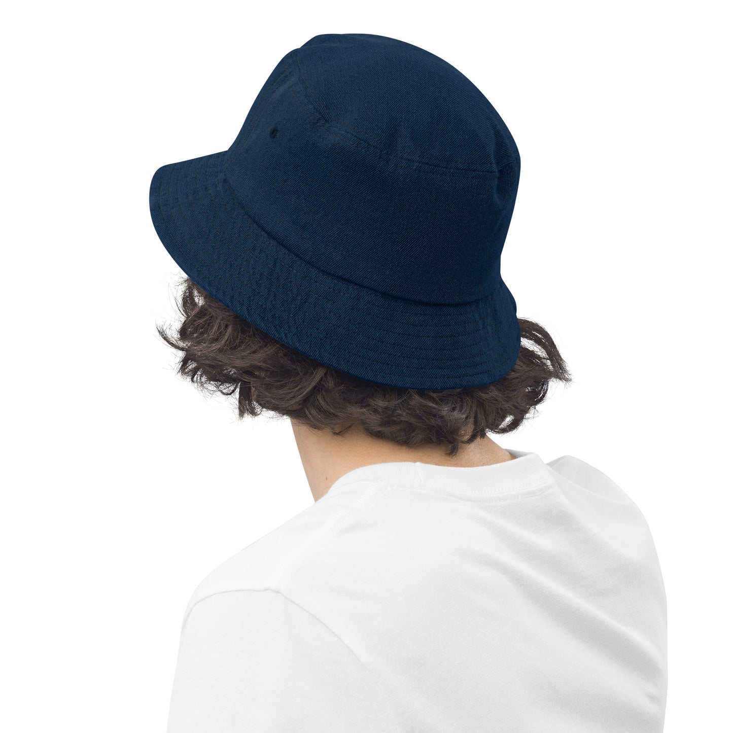 Denim fisherman bucket hat